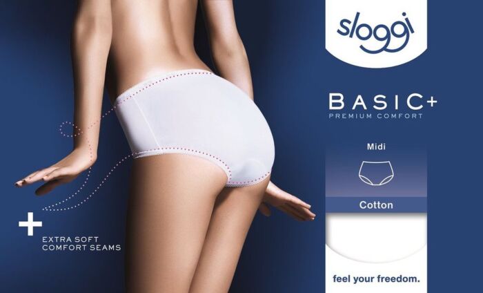 sloggi Basic+ Midi BLACK