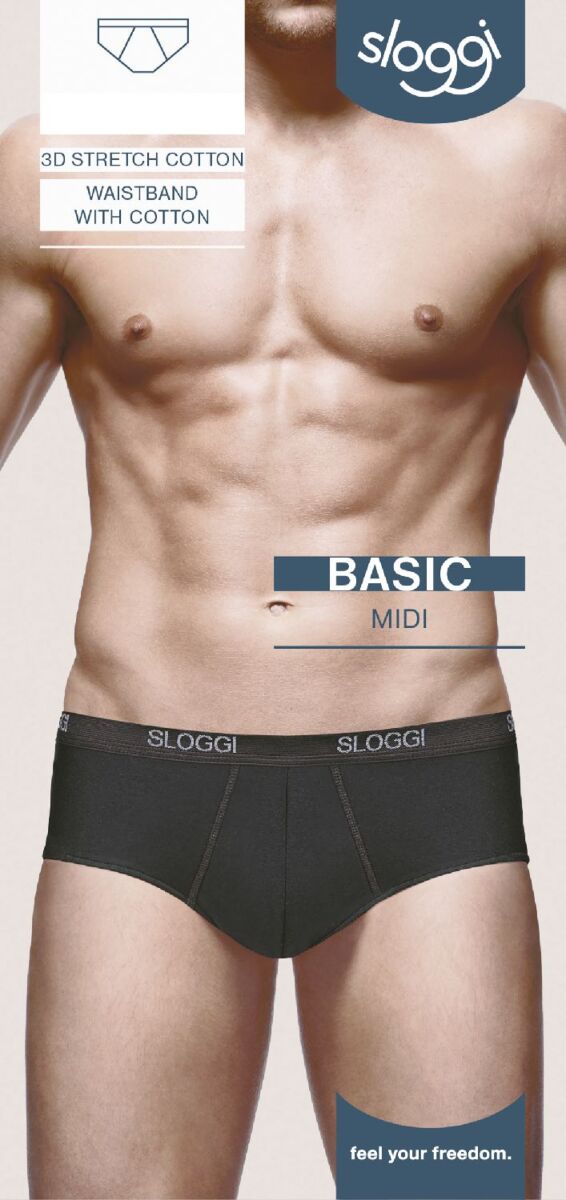 sloggi men Basic Midi BLACK