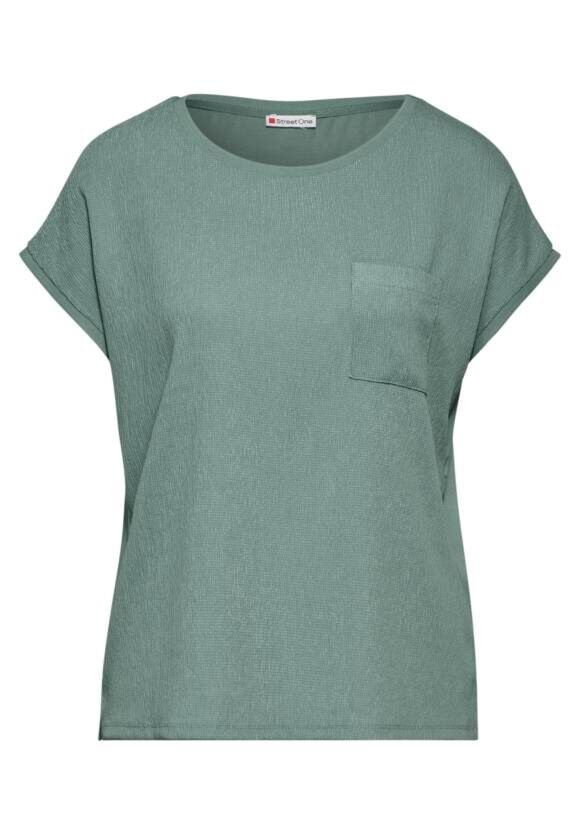 LTD QR structure-mix shirt w.p seafoam green