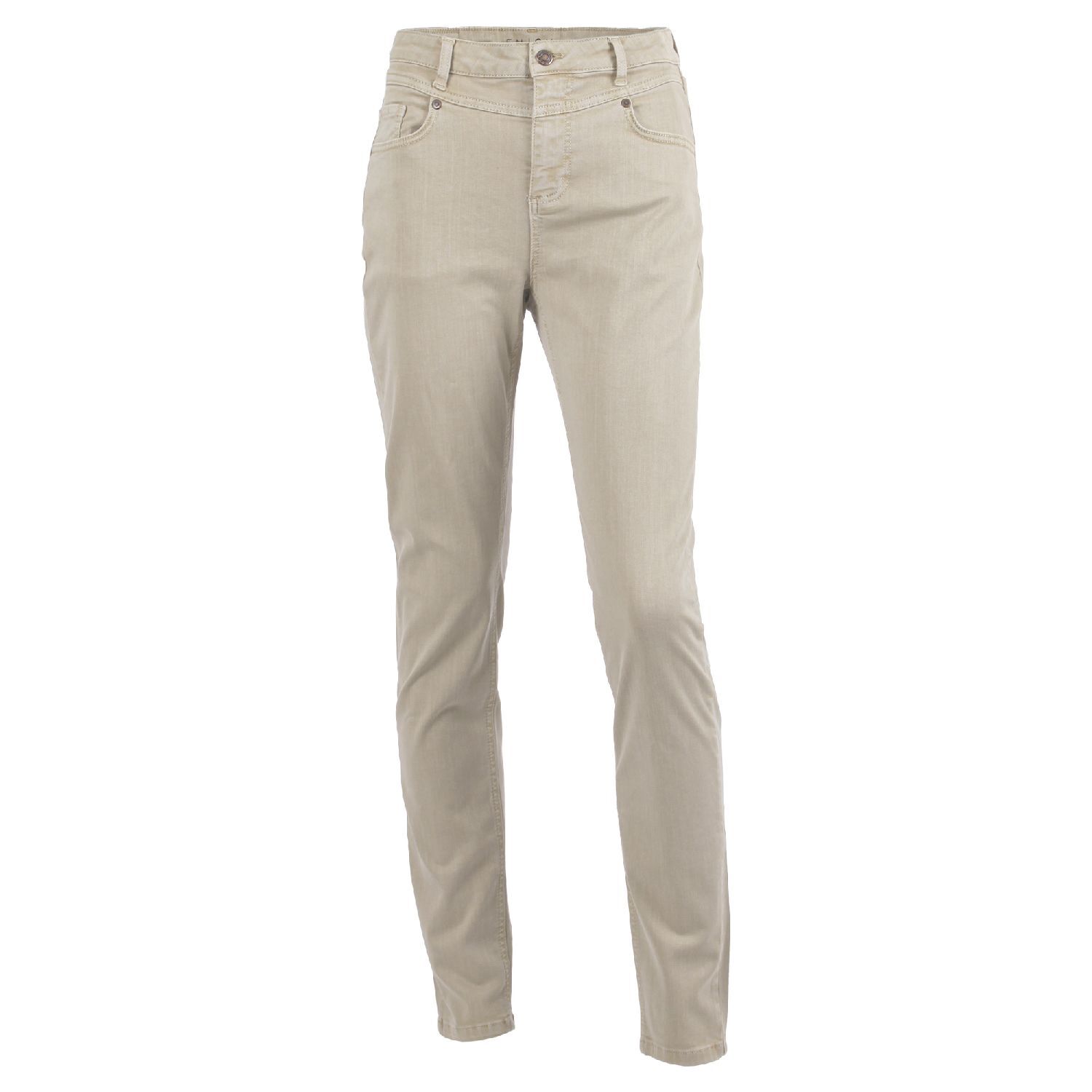 Enjoy Enjoy Lange broek uni mid rise Zand