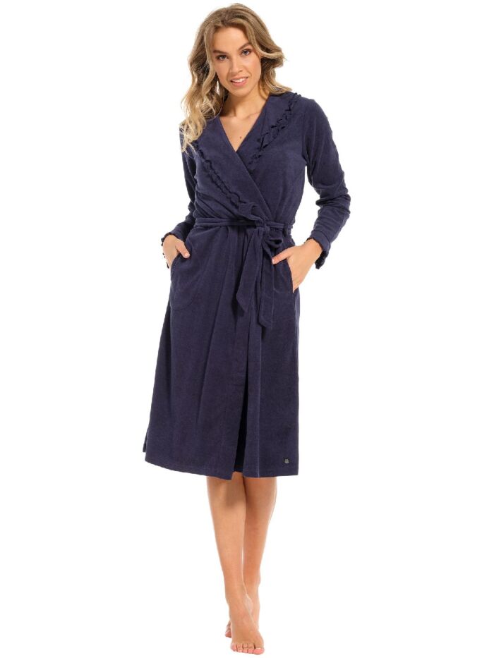 NOS Morning gown dark blue