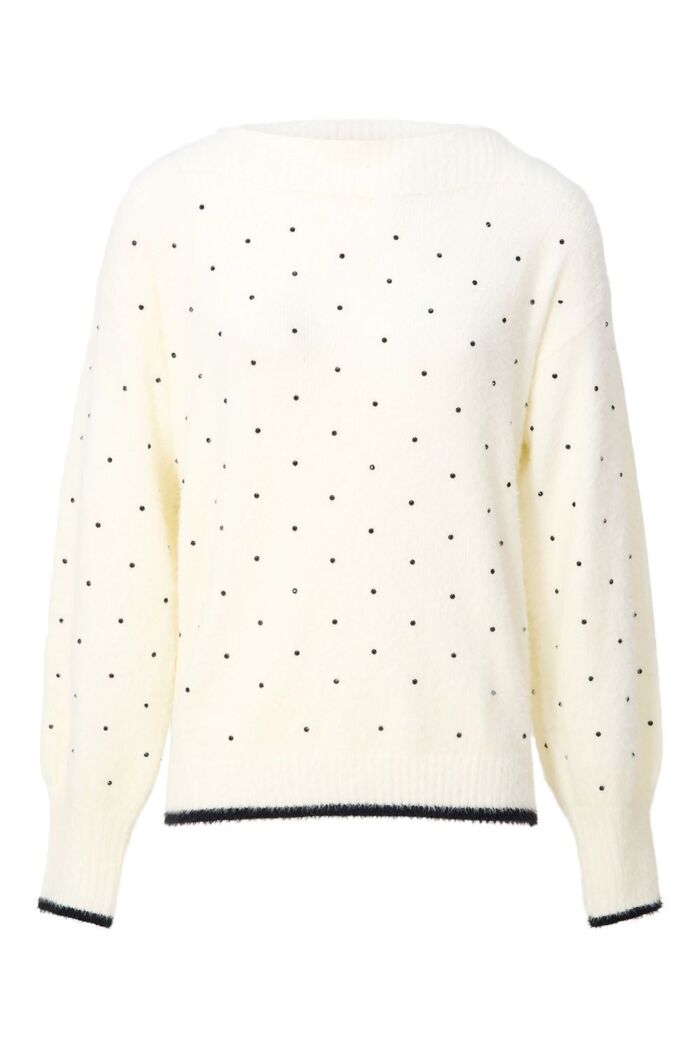 Jules trui flat knit ivoor
