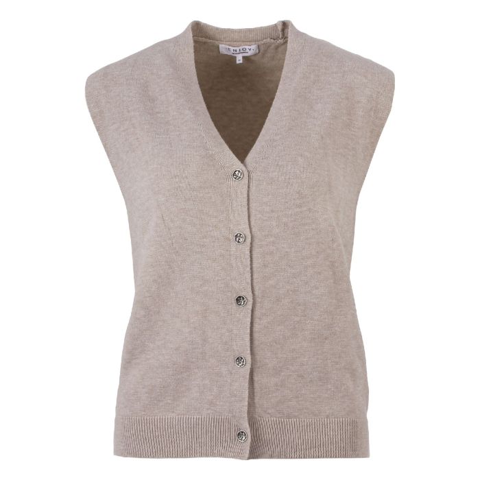 Gilet knopen zand