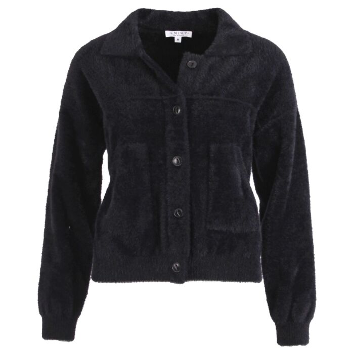 Jasje fluffy zwart