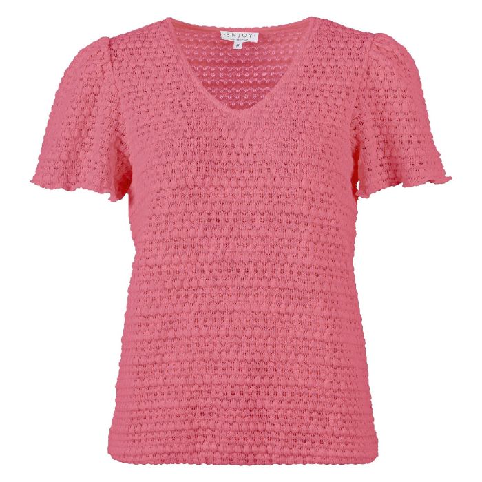 Blouson km crochet Pink