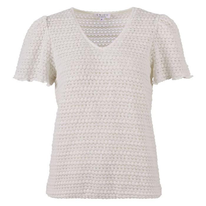 Blouson km crochet Ecru