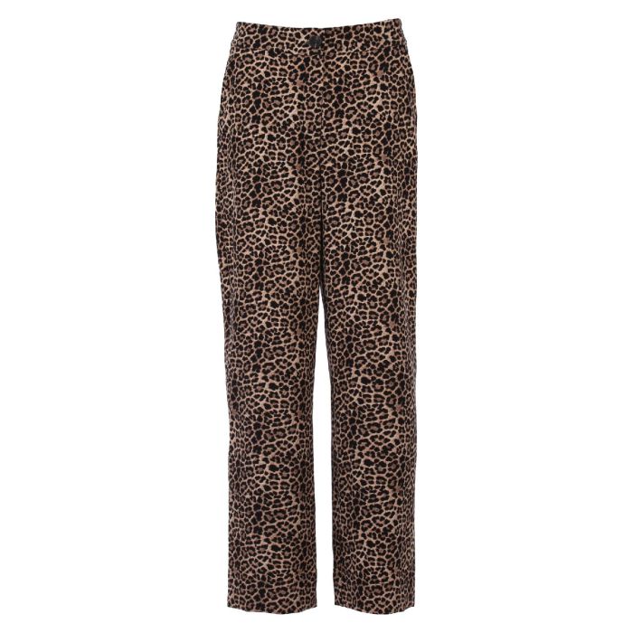 Pantalon panter print Zand