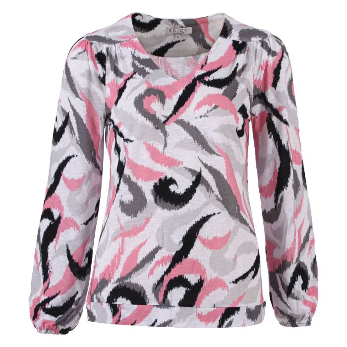 Top vhalls alloverprint pink
