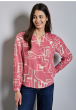 LTD QR Splitneck tunic blouse sugar coral