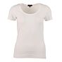 Enjoy T-shirt uni basis korte mouw stretch ecru