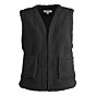 Gilet teddy kort zwart