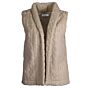 Gilet fluffy zand