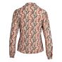 Blouse lange mouw allover print ecru