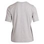 T-shirt v-hals lurex zilvergrijs