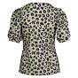 T-shirte pofmouw panterprint lurex klaver