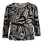 Blouson 2 kleuren print zwart