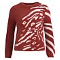 Pull geplaatste dieren jaquard henna