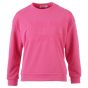 Sweater ronde hals borduur pink