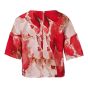 Top km allover print zakje Rood