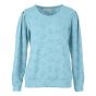 Top devore strikjes l.blauw