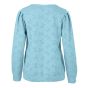 Top devore strikjes l.blauw