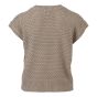 Gilet grof gebreid met parels zand