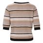 Pull halve mouw streep lurex zwart