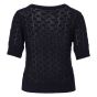 Pull km uni structuur bandjes indigo