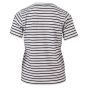 Tshirt vhals km bretonse streep indigo