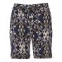 Bermuda allover print Zwart