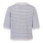 Pull halve mouw streep lurex
