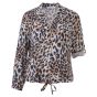 Blouse doorknop met koordje jeans