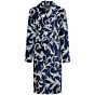 NOS Morning gown shawl collar dark blue